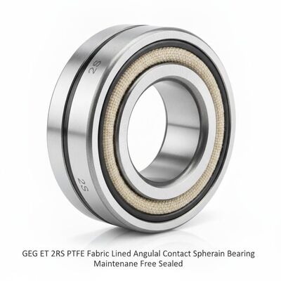 GEG ET 2RS PTFE Fabric Lined Angular Contact Spherical Plain Bearing Maintenance Free Sealed