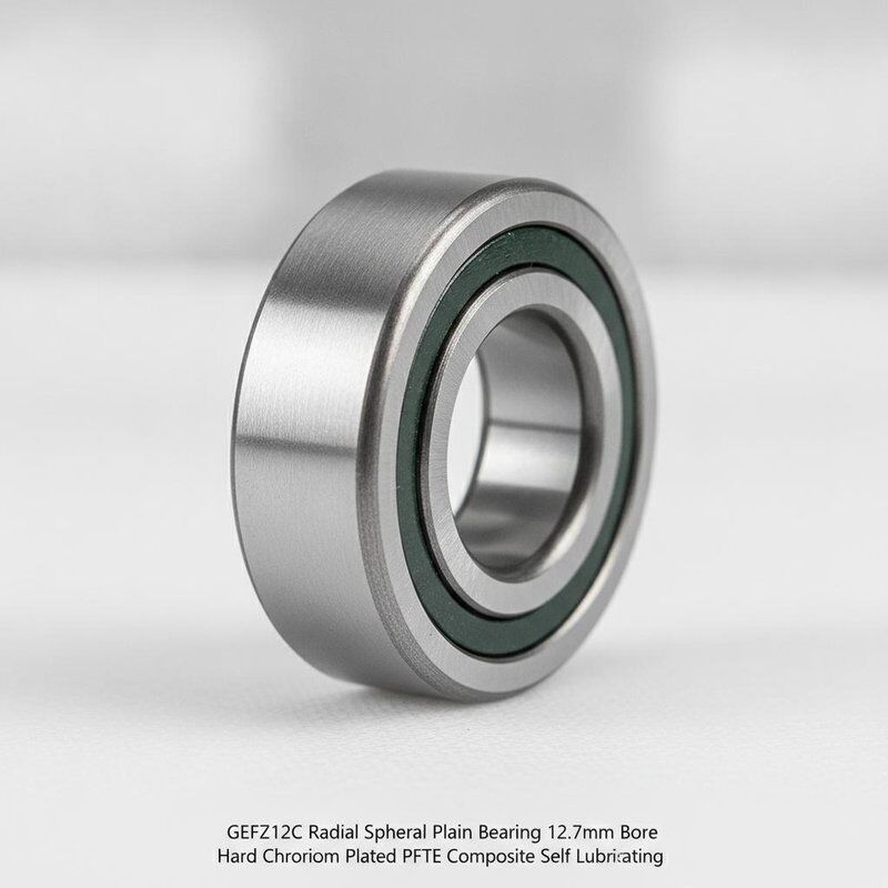 GEFZ12C Radial Spherical Plain Bearing 12.7mm Bore Hard Chromium Plated PTFE Composite Self Lubricating